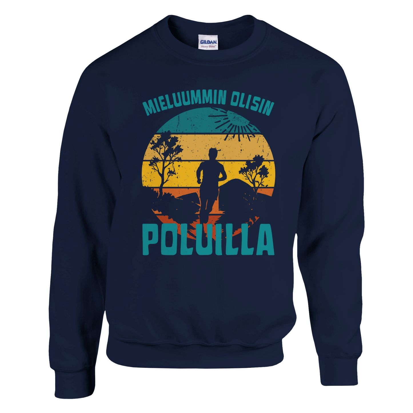 Mieluummin Olisin Poluilla - Collegepaita - Mun Paita