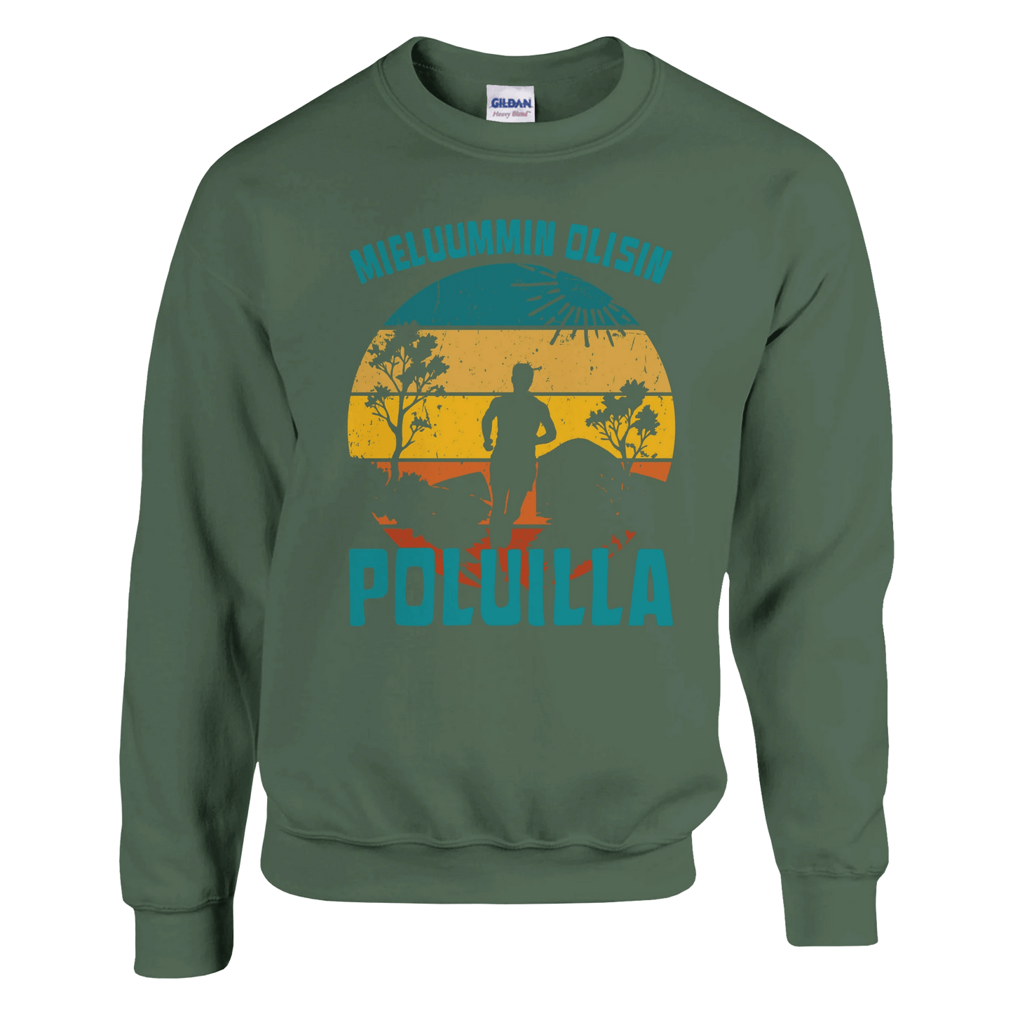 Mieluummin Olisin Poluilla - Collegepaita - Mun Paita