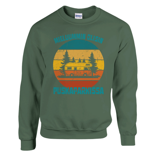 Mieluummin Olisin Puskaparkissa - Collegepaita - Mun Paita