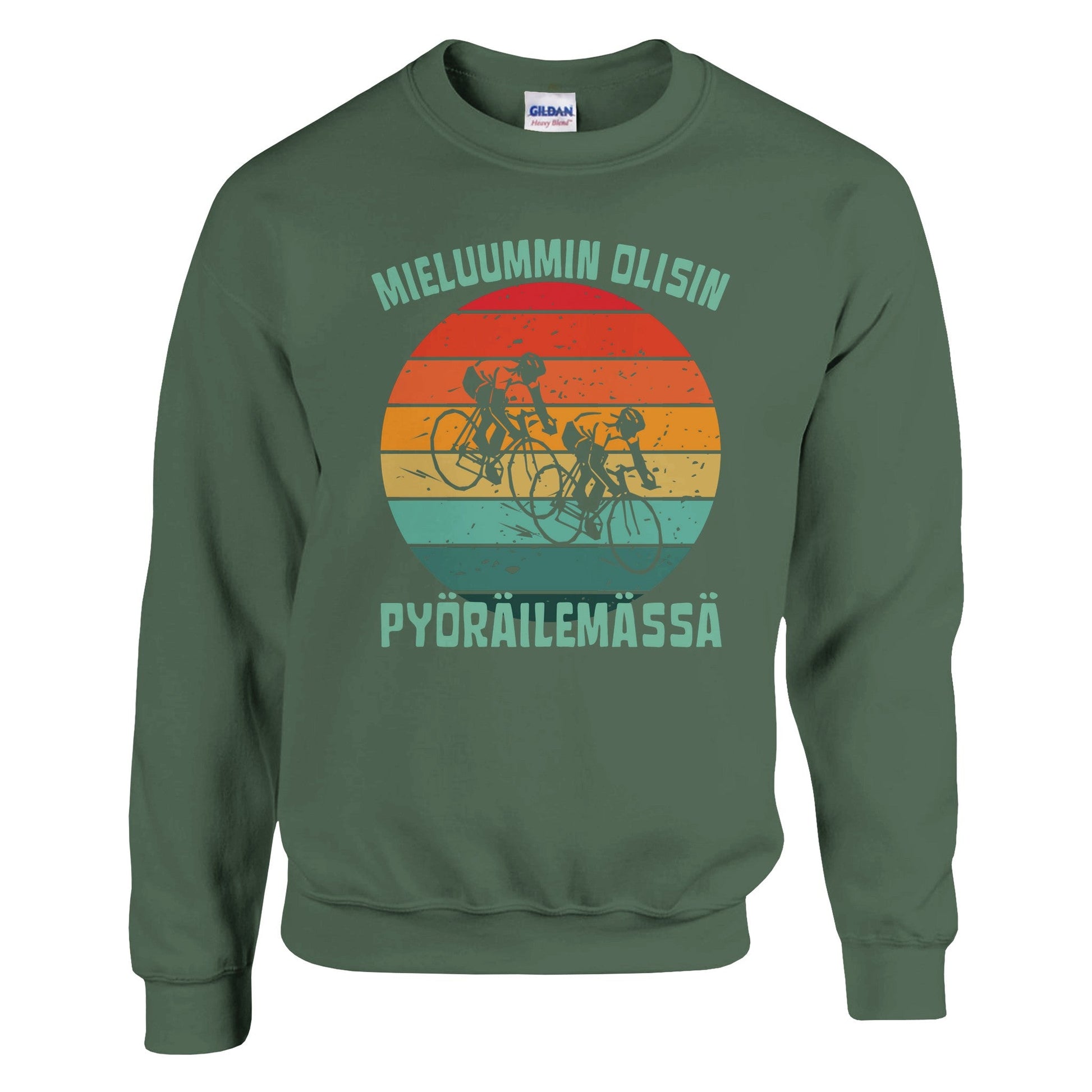 Mieluummin Olisin Pyöräilemässä v.3 - Collegepaita - Mun Paita