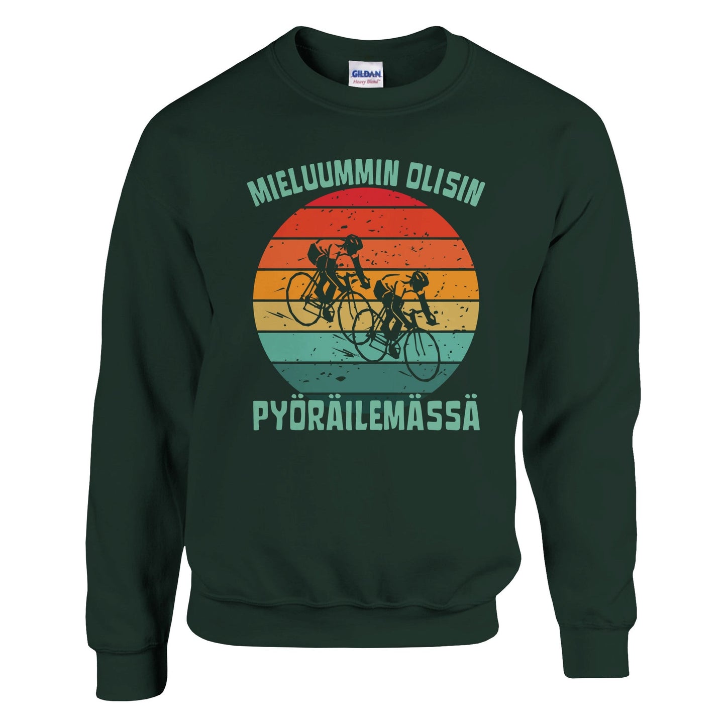 Mieluummin Olisin Pyöräilemässä v.3 - Collegepaita - Mun Paita