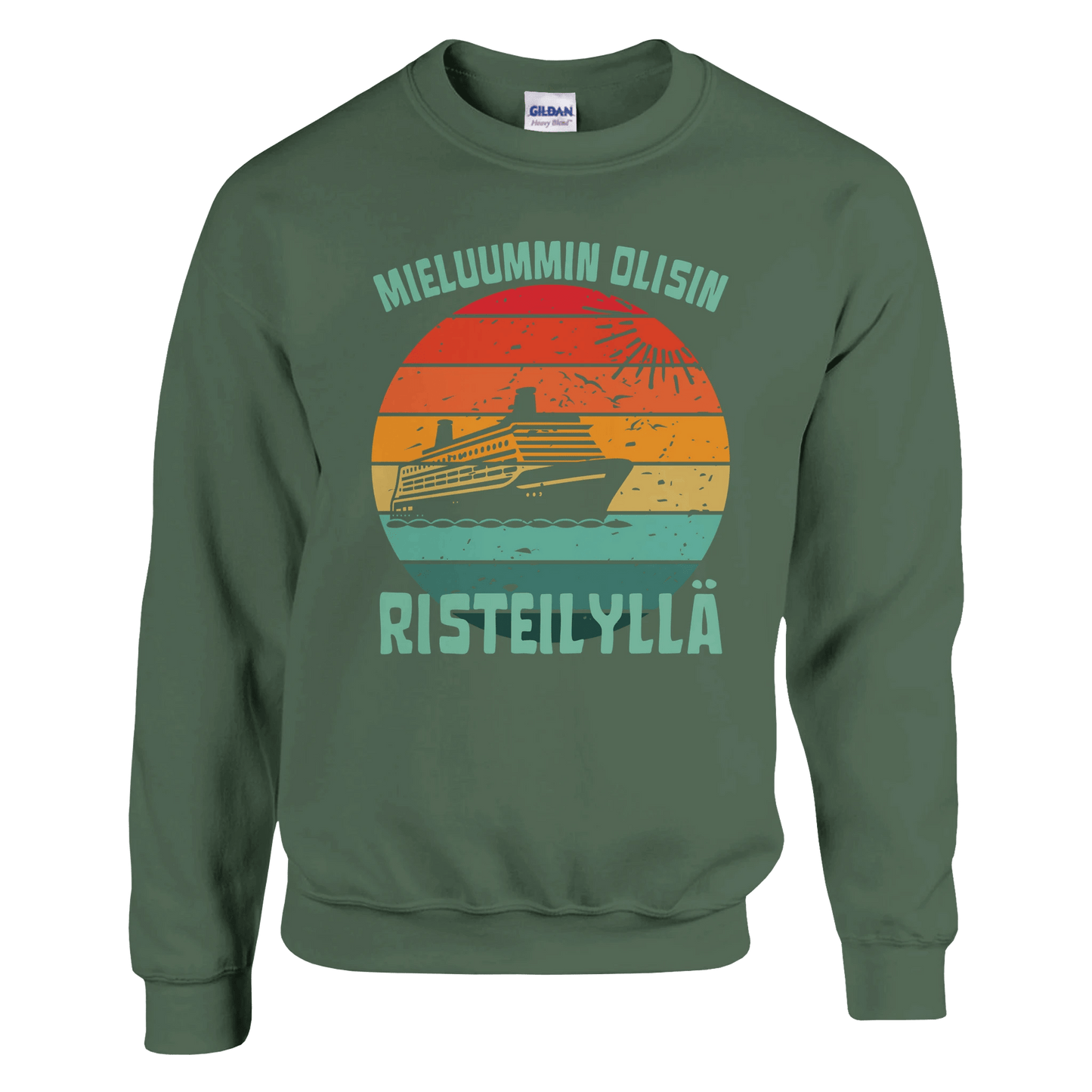 Mieluummin Olisin Risteilyllä - Collegepaita - Mun Paita