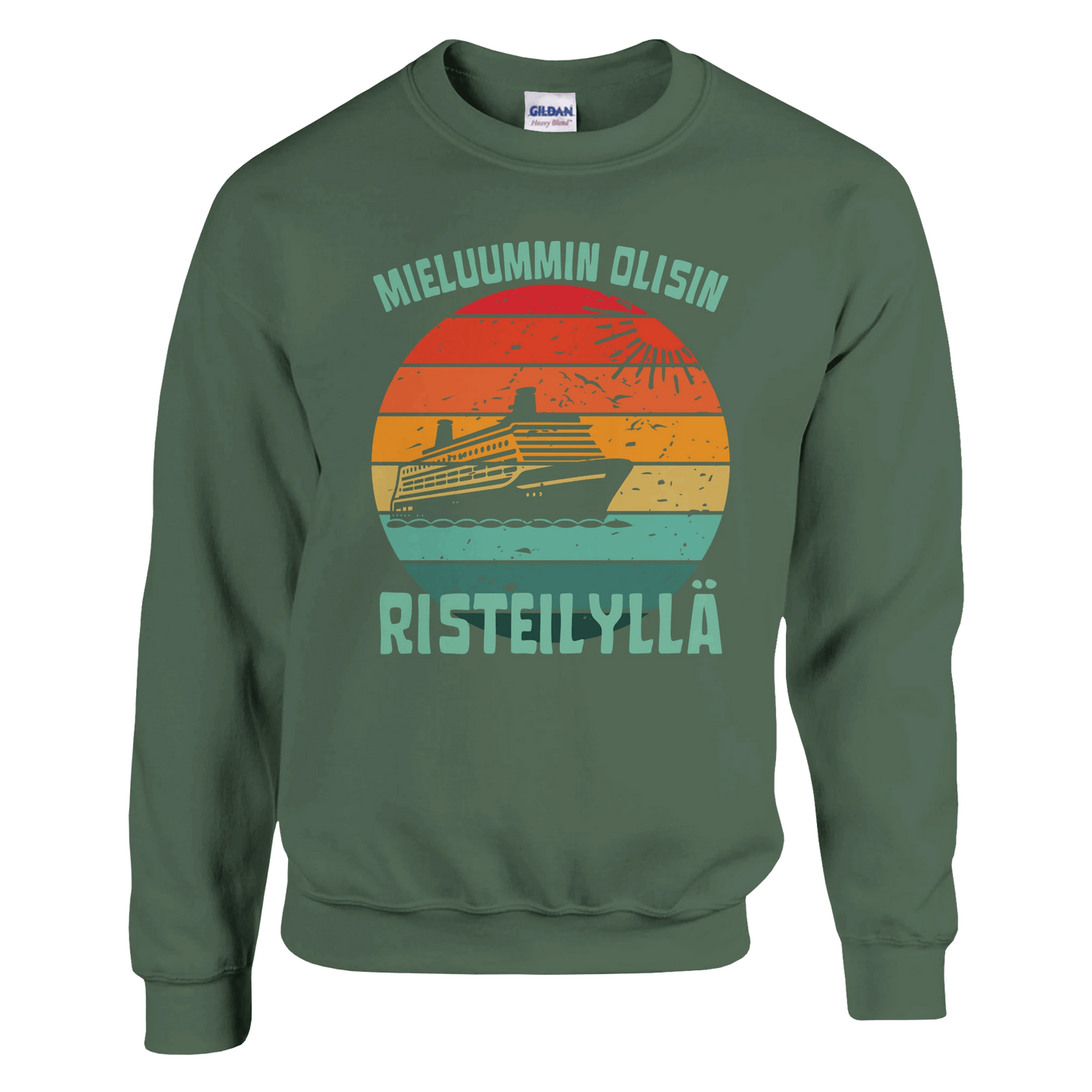 Mieluummin Olisin Risteilyllä - Collegepaita - Mun Paita