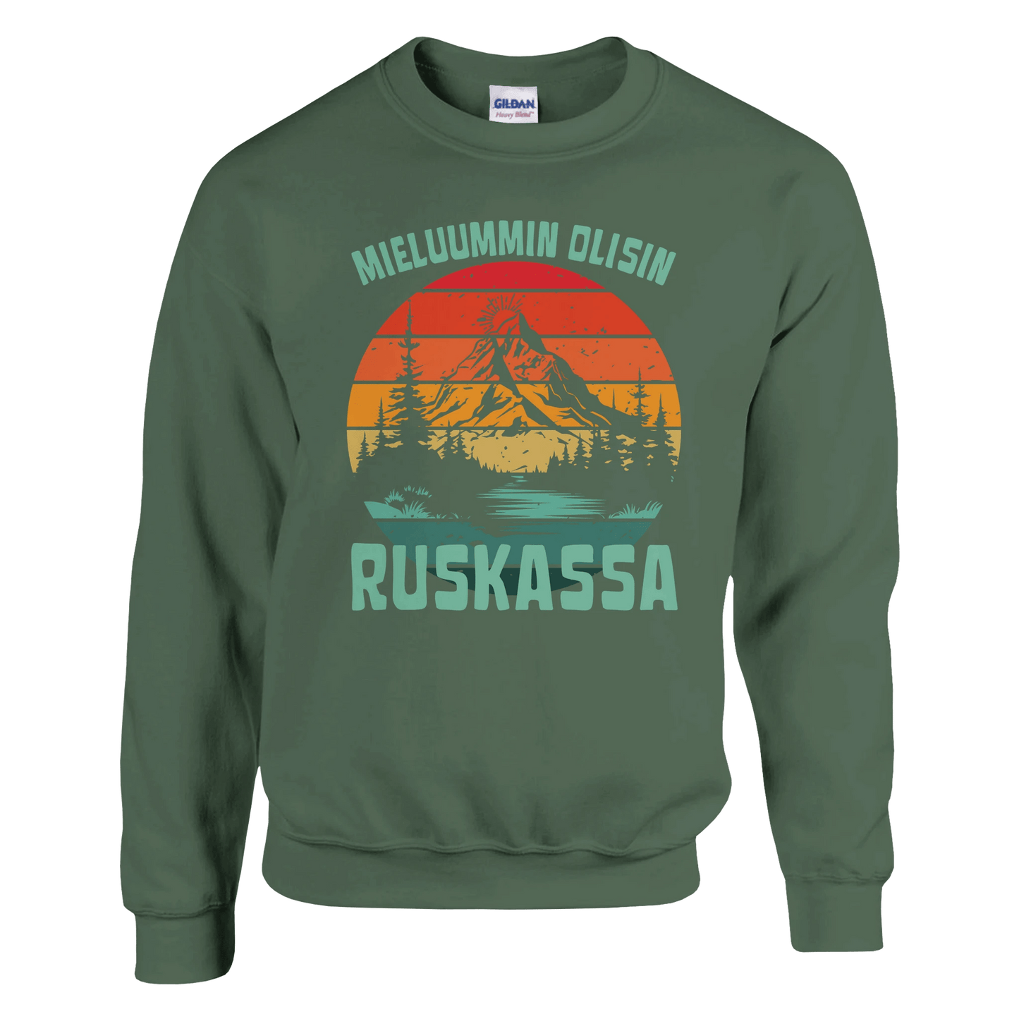 Mieluummin Olisin Ruskassa - Collegepaita - Mun Paita