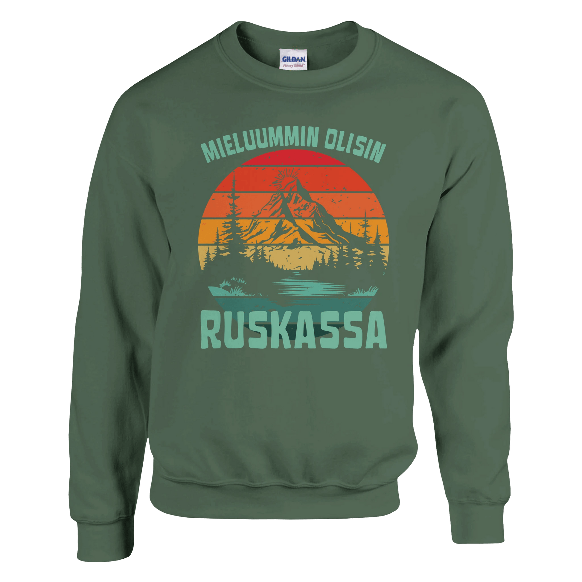 Mieluummin Olisin Ruskassa - Collegepaita - Mun Paita