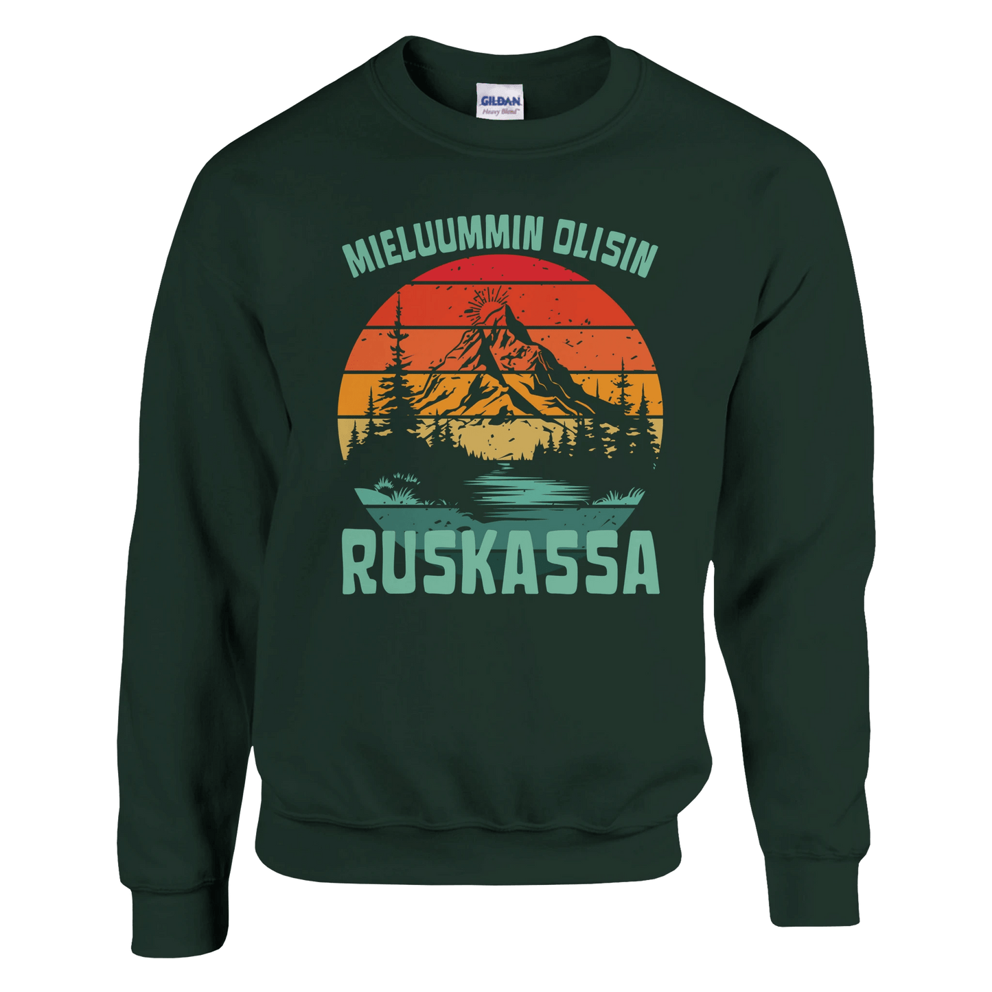 Mieluummin Olisin Ruskassa - Collegepaita - Mun Paita