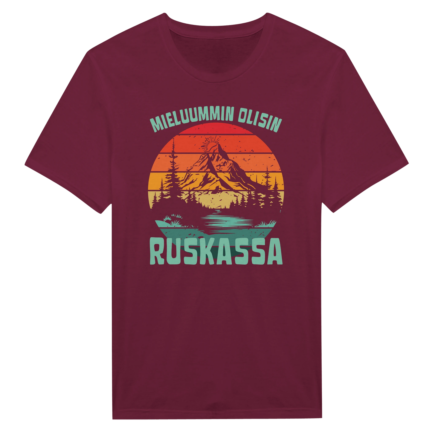 Mieluummin Olisin Ruskassa - Miesten T - paita - Mun Paita