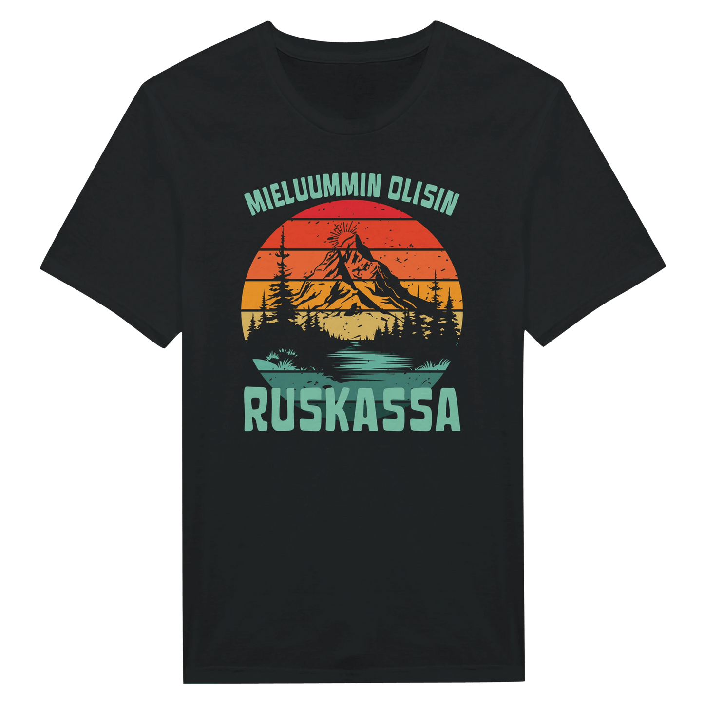 Mieluummin Olisin Ruskassa - Miesten T - paita - Mun Paita