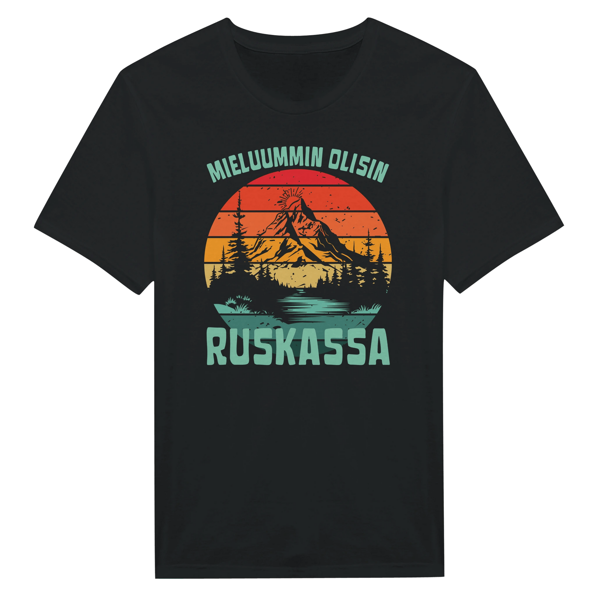 Mieluummin Olisin Ruskassa - Miesten T - paita - Mun Paita