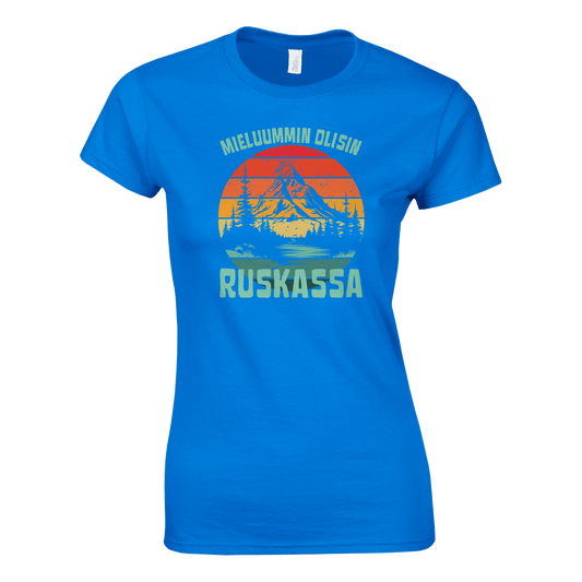 Mieluummin Olisin Ruskassa - Naisten T - paita - Mun Paita