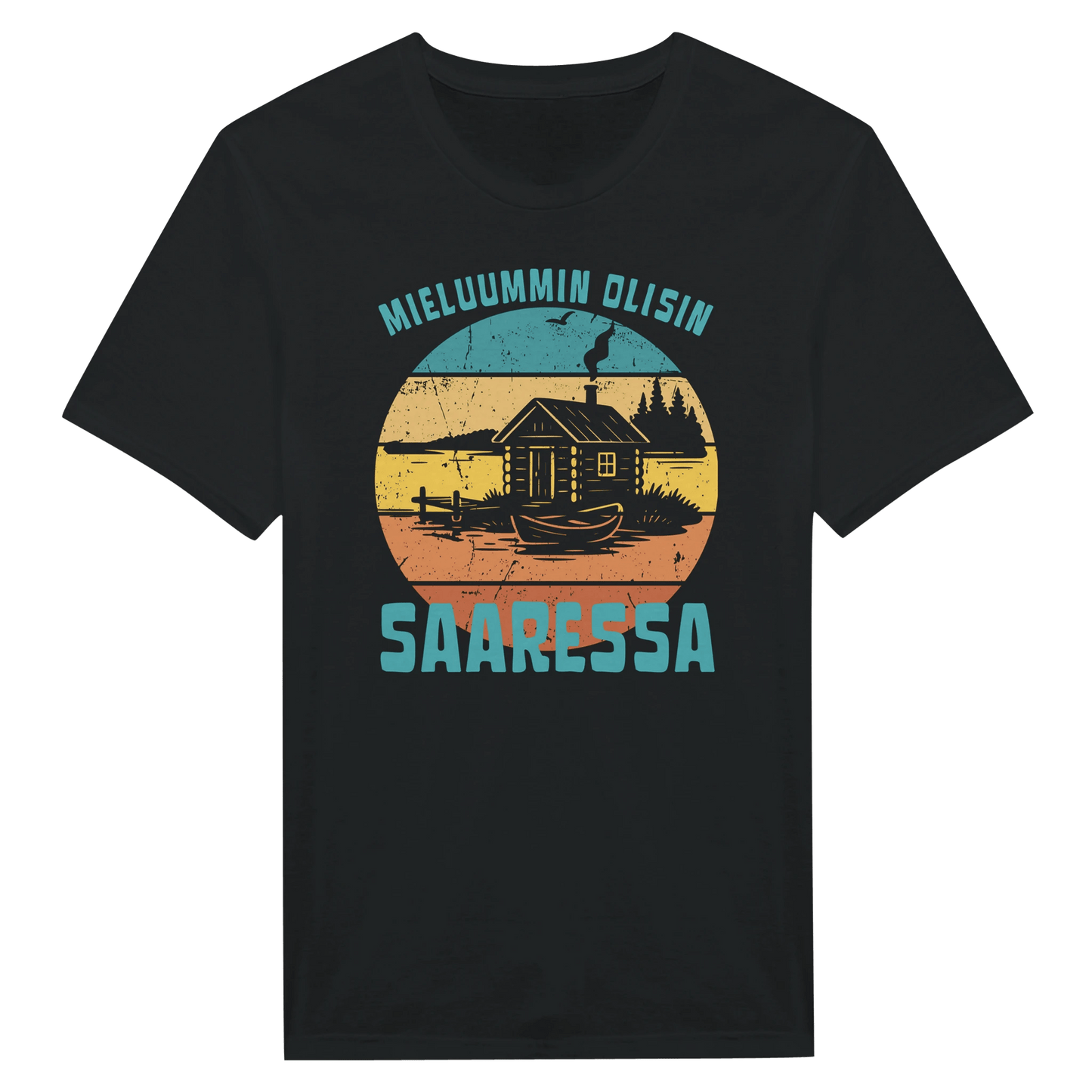 Mieluummin Olisin Saaressa - Miesten T - paita - Mun Paita
