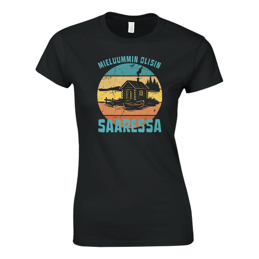 Mieluummin Olisin Saaressa - Naiten T - paita - Mun Paita