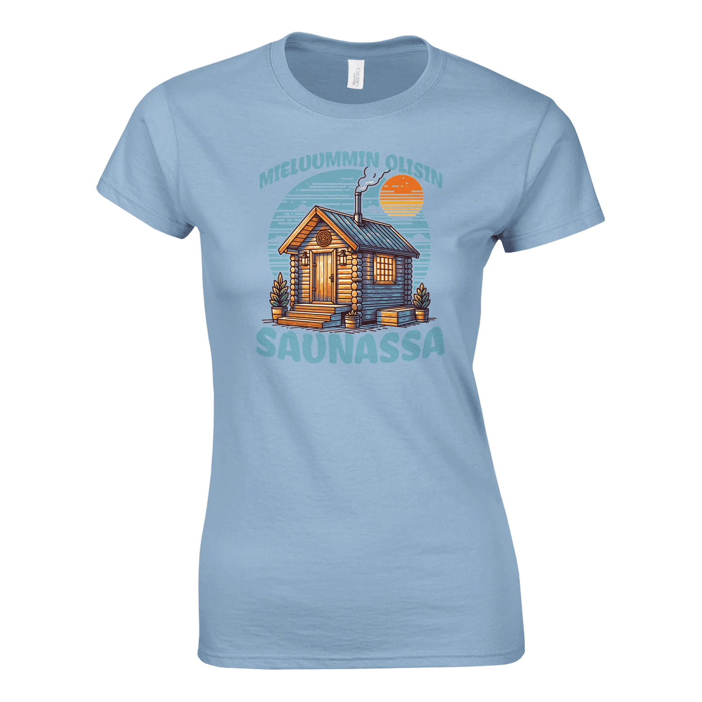 Mieluummin Olisin Saunassa v.3 - Naisten T - paita - Mun Paita