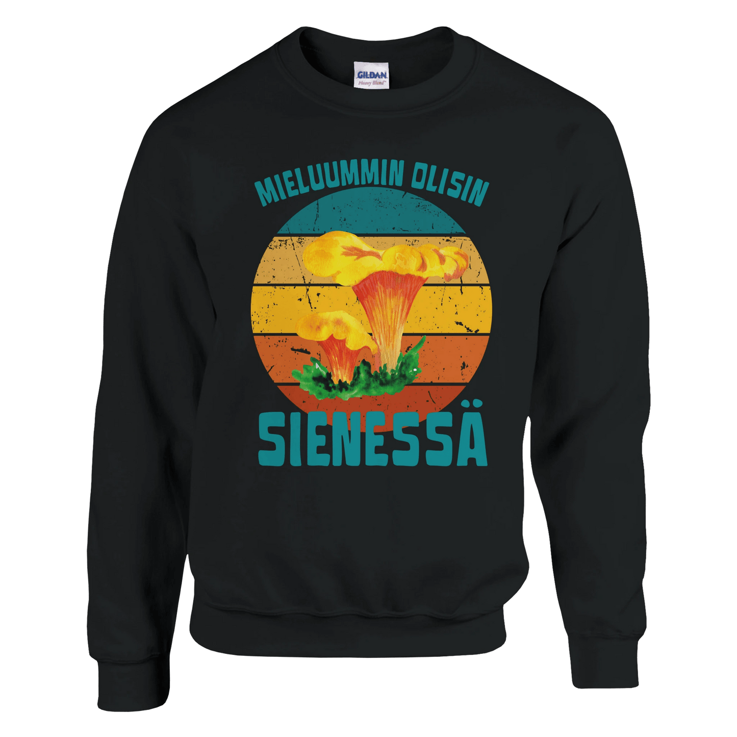 Mieluummin Olisin Sienessä, Kantarelli - Collegepaita - Mun Paita