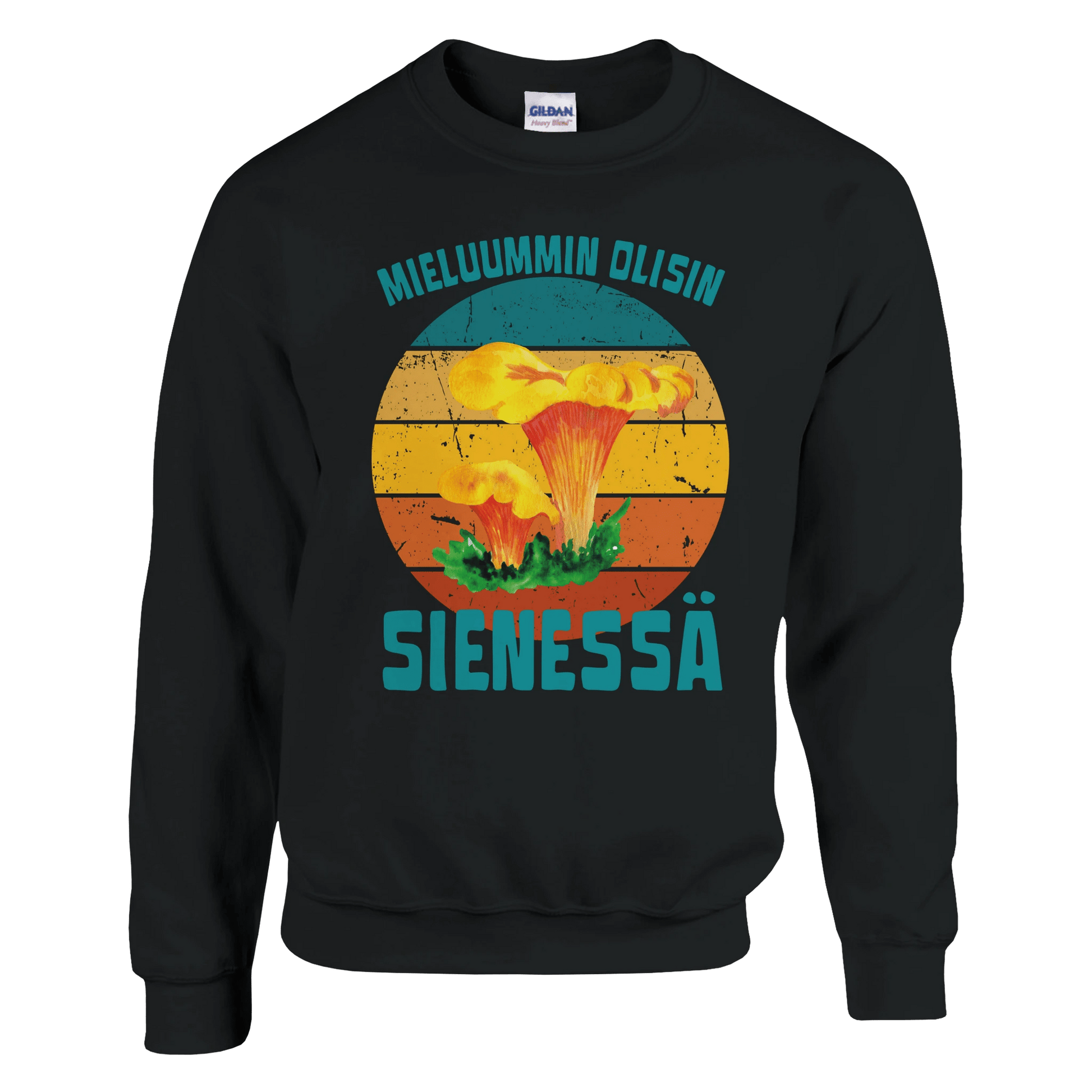 Mieluummin Olisin Sienessä, Kantarelli - Collegepaita - Mun Paita