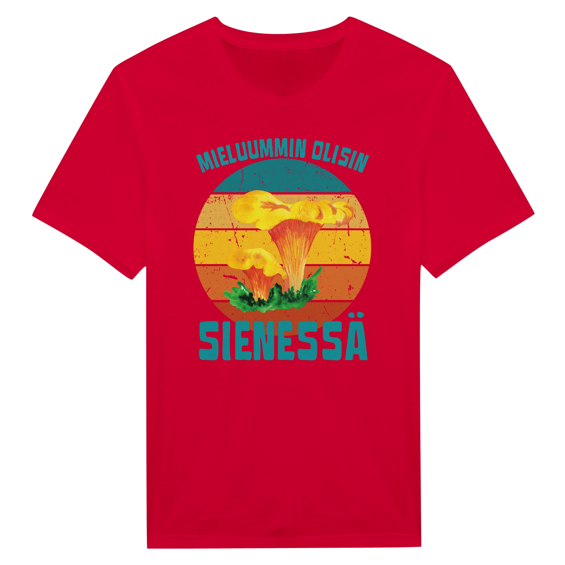 Mieluummin Olisin Sienessä, Kantarelli - Miesten T - paita - Mun Paita