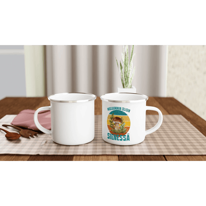 Mieluummin Olisin Sienessä, Tatti - Emalimuki 3,5dl - Mun Paita