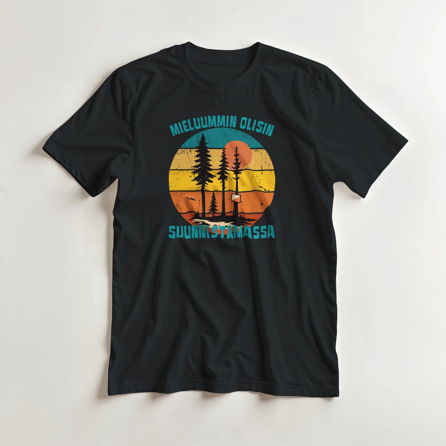 Mieluummin Olisin Suunnistamassa - 3XL - 5XL - Mun Paita