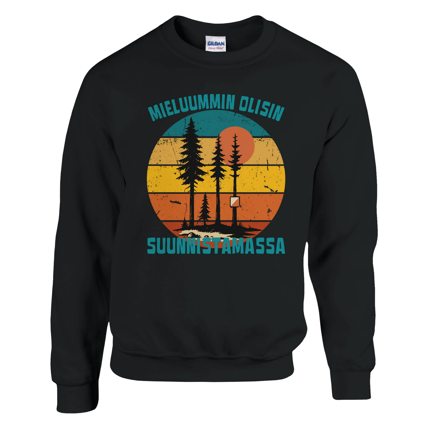 Mieluummin Olisin Suunnistamassa - Collegepaita - Mun Paita