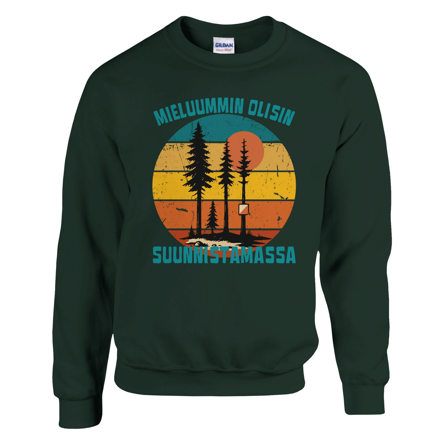 Mieluummin Olisin Suunnistamassa - Collegepaita - Mun Paita