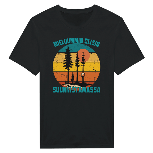 Mieluummin Olisin Suunnistamassa - Miesten T - paita - Mun Paita