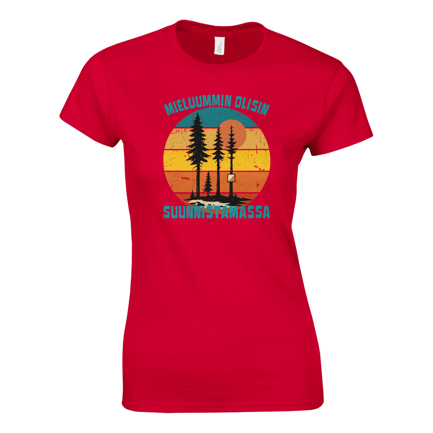 Mieluummin Olisin Suunnistamassa - Naisten T - paita - Mun Paita