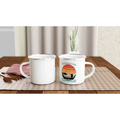 Mieluummin Olisin Tunturissa v.2 - Emalimuki 3,5dl - Mun Paita