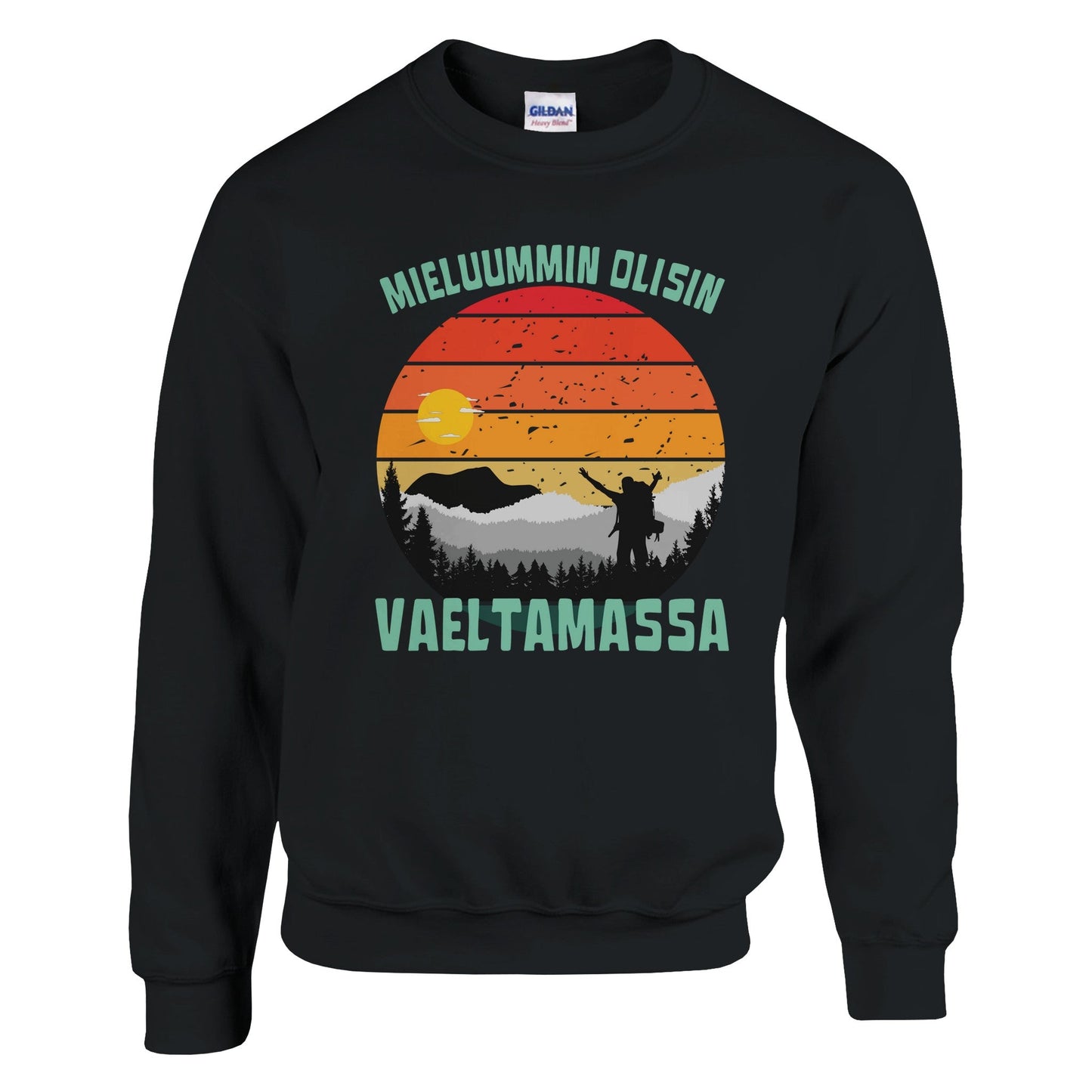 Mieluummin Olisin Vaeltamassa - Collegepaita - Mun Paita