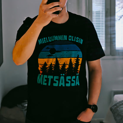 Mieluummin Olisin Metsässä v.2 - Miesten T-paita