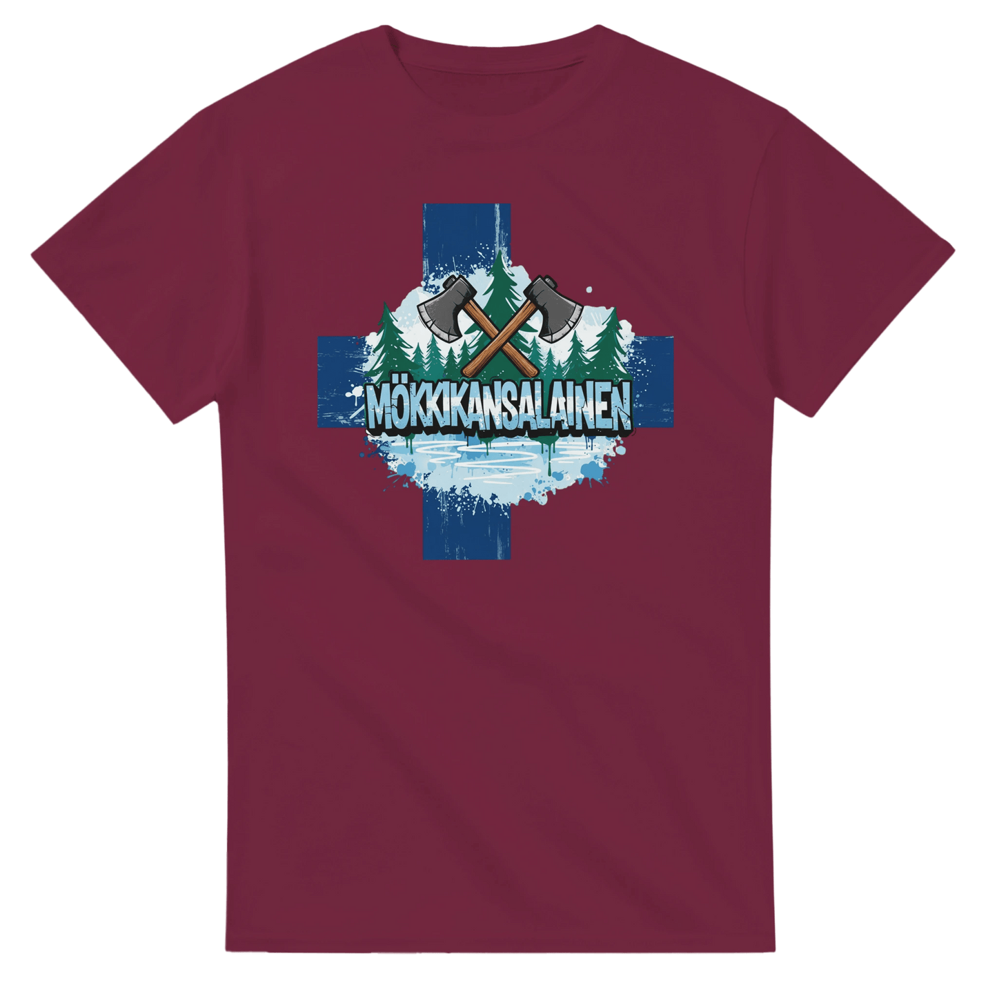 Mökkikansalainen Kirves - 3XL - 5XL T - paita - Mun Paita