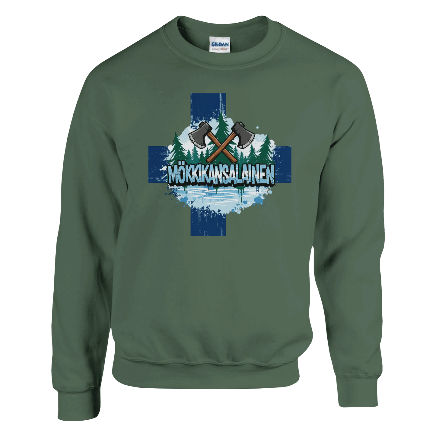 Mökkikansalainen Kirves - Collegepaita - Mun Paita