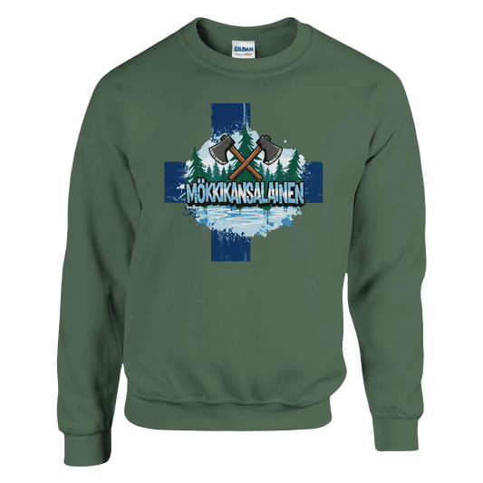 Mökkikansalainen Kirves - Collegepaita - Mun Paita