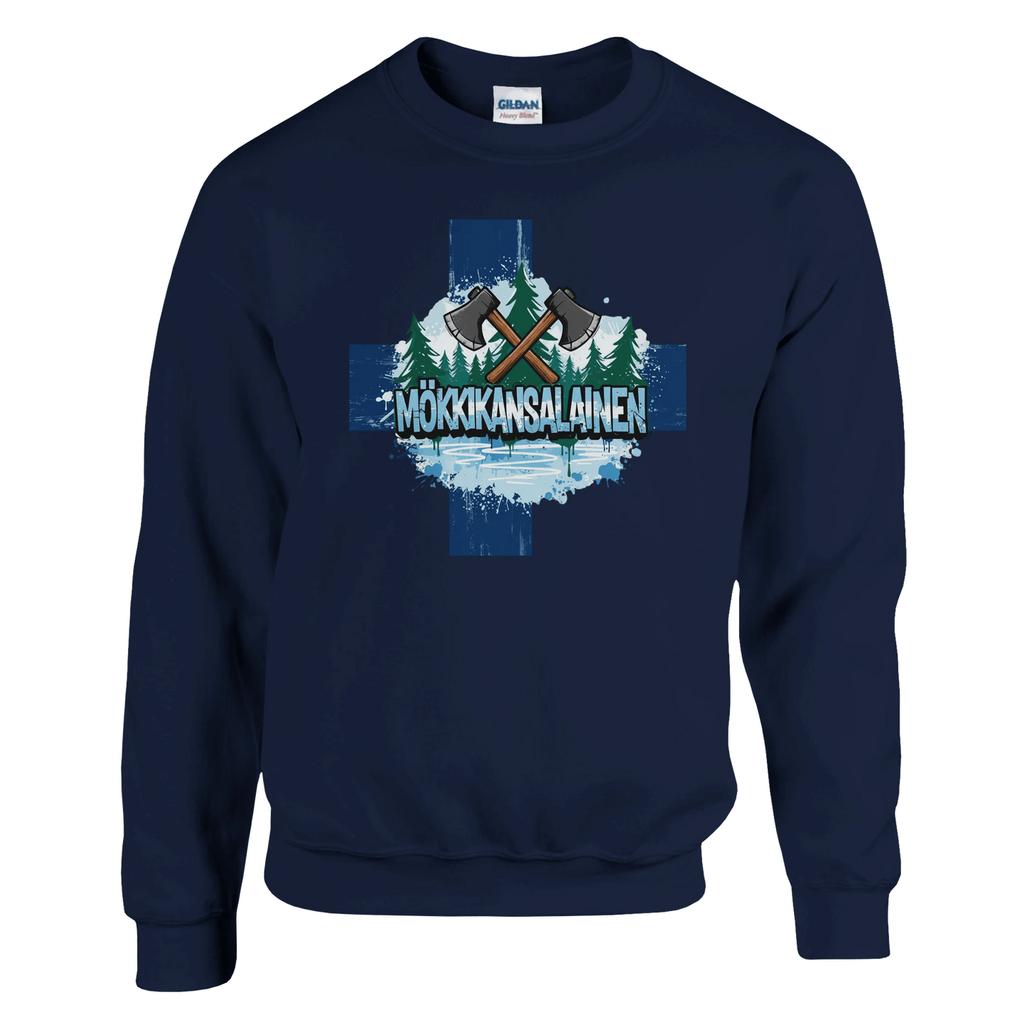 Mökkikansalainen Kirves - Collegepaita - Mun Paita