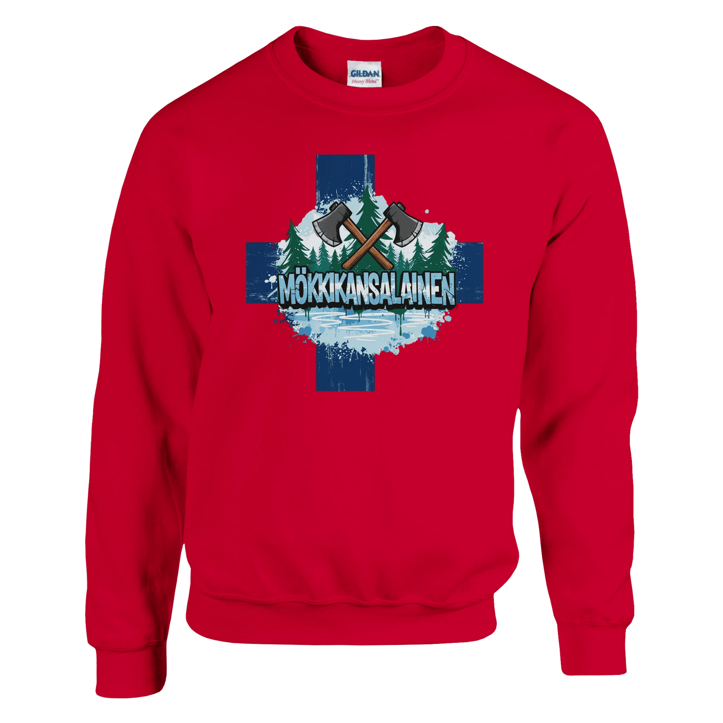 Mökkikansalainen Kirves - Collegepaita - Mun Paita