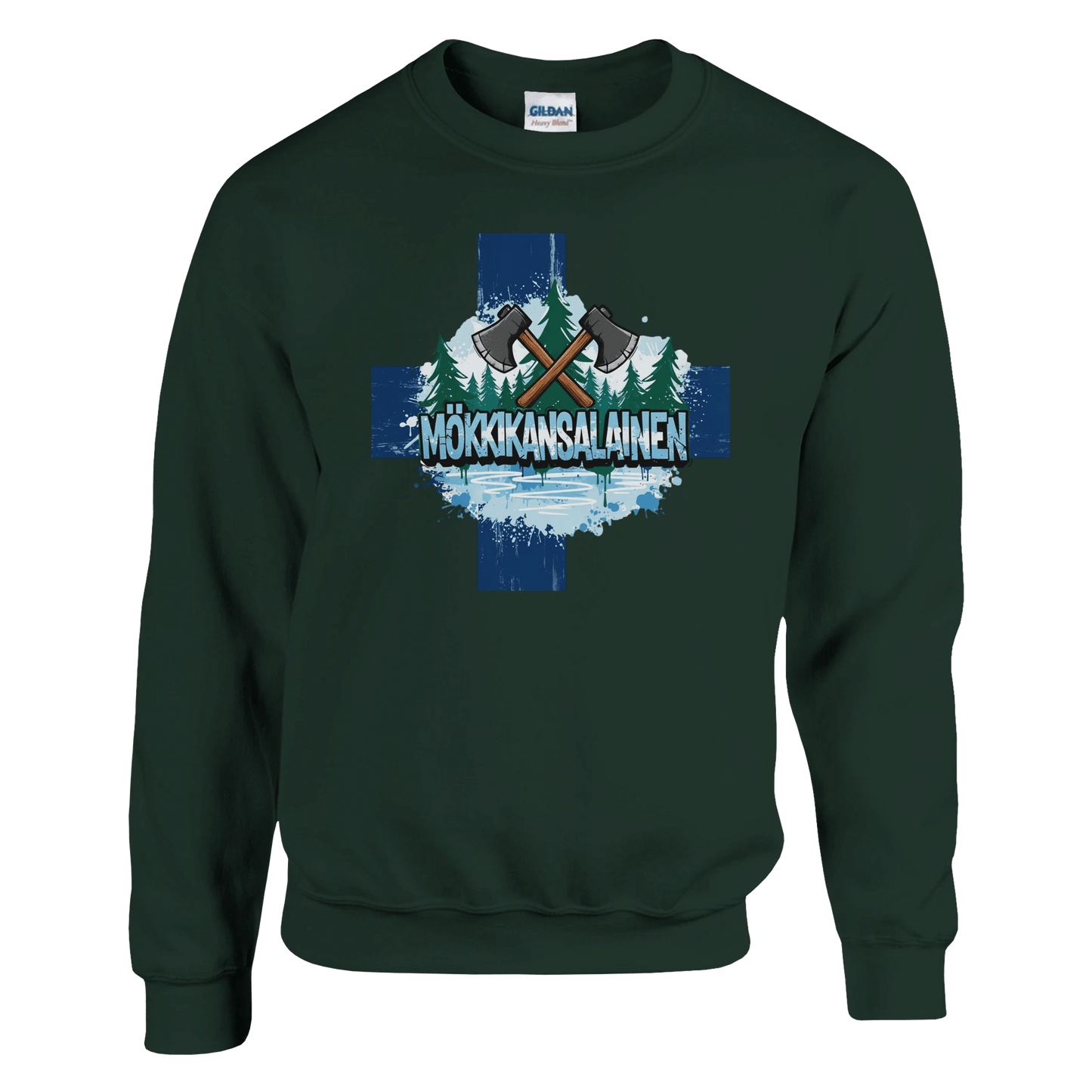 Mökkikansalainen Kirves - Collegepaita - Mun Paita