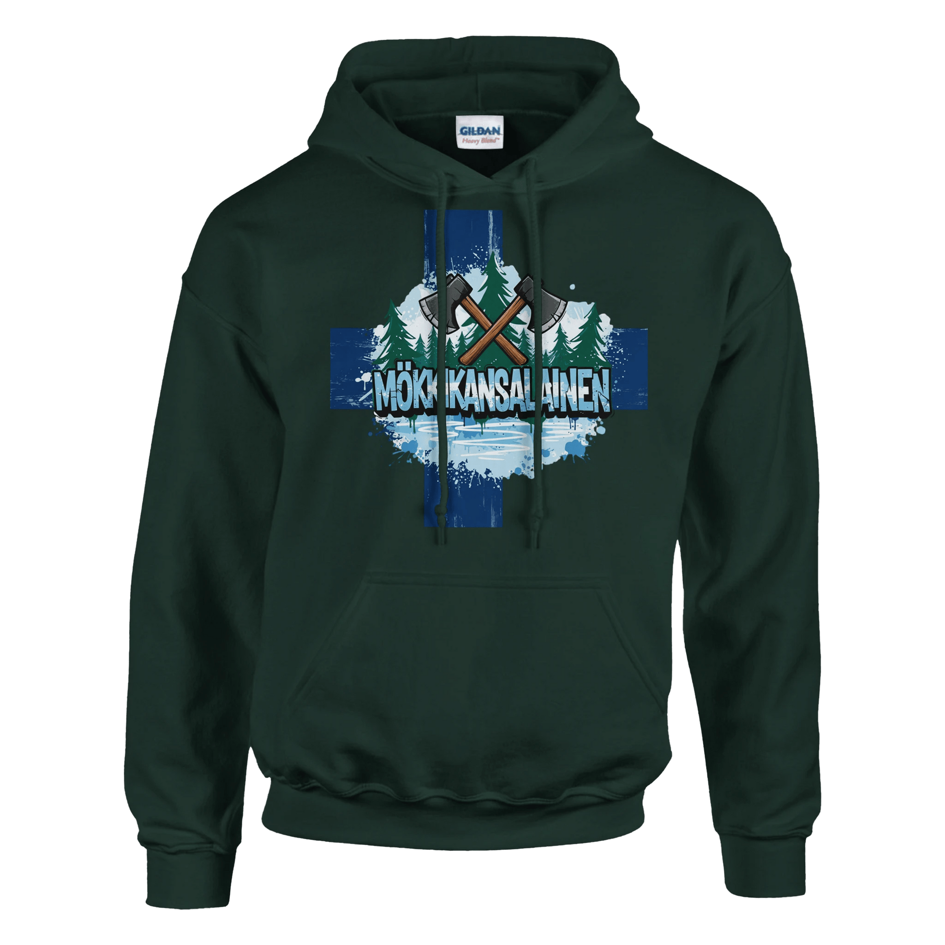 Mökkikansalainen Kirves - Huppari - Mun Paita