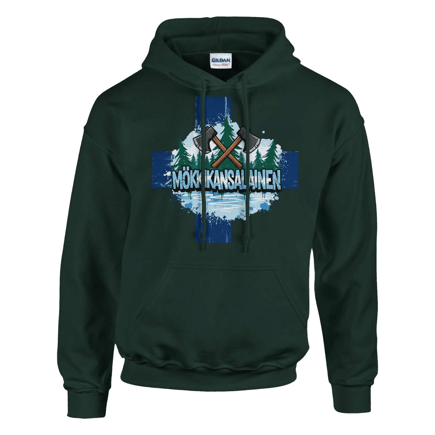 Mökkikansalainen Kirves - Huppari - Mun Paita