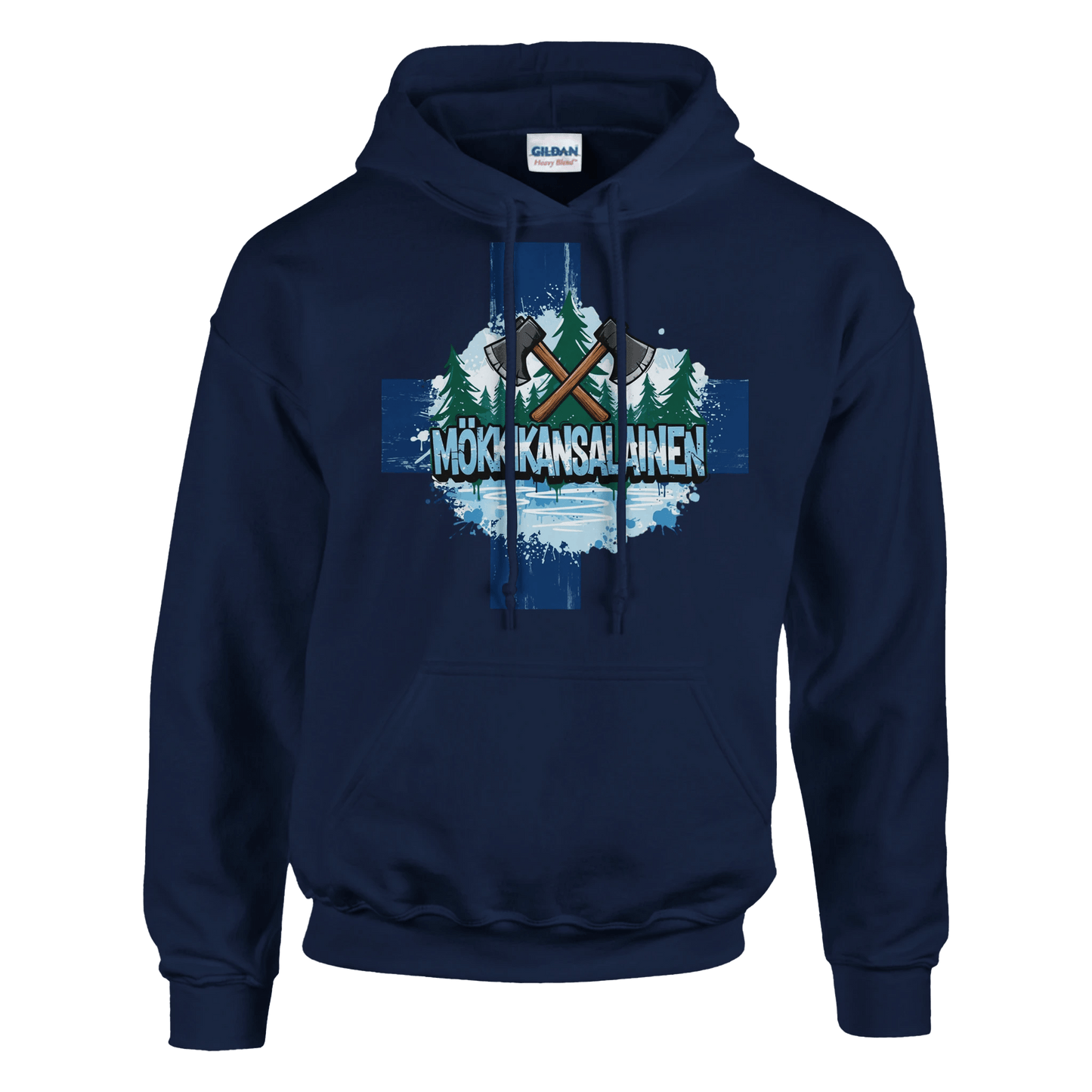 Mökkikansalainen Kirves - Huppari - Mun Paita