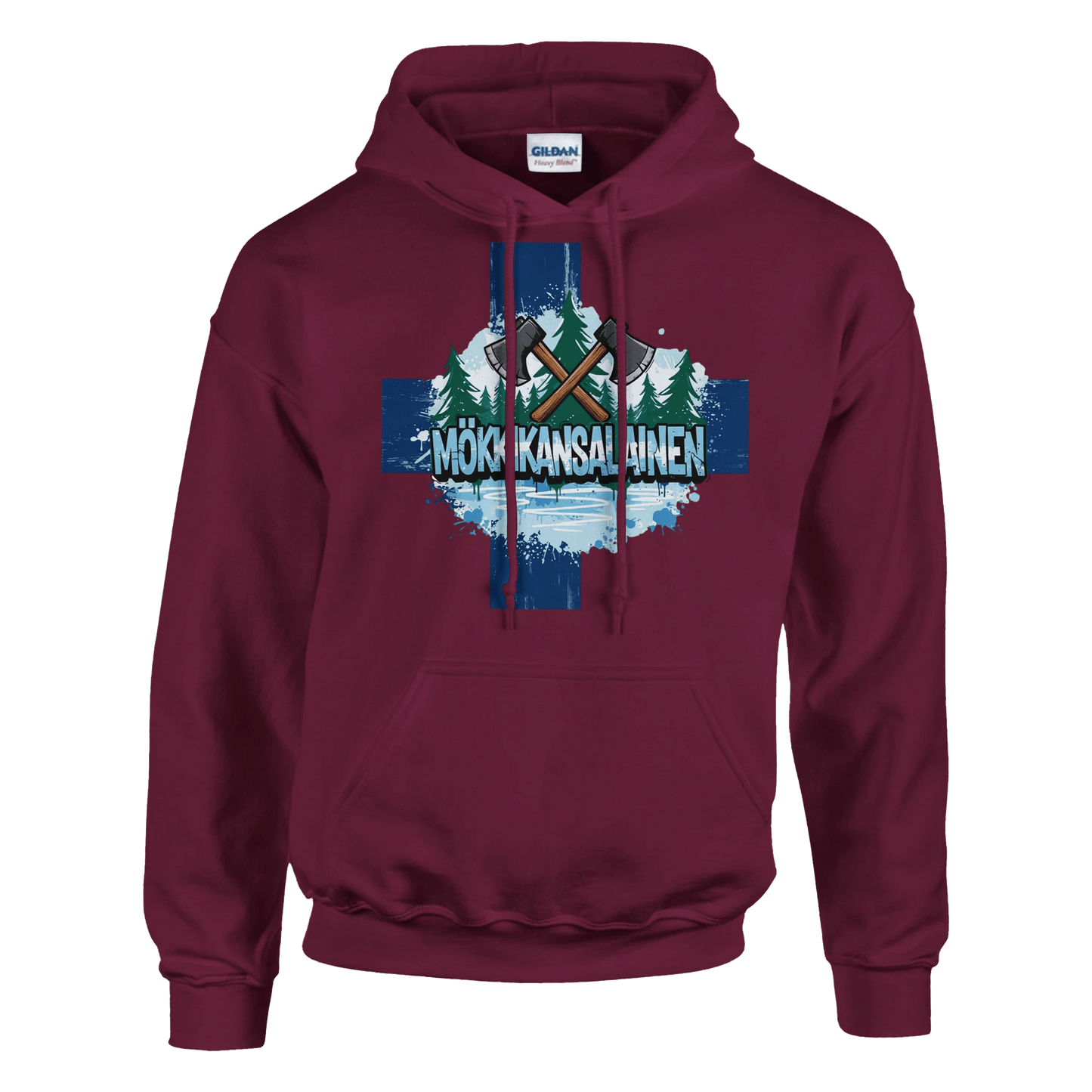 Mökkikansalainen Kirves - Huppari - Mun Paita