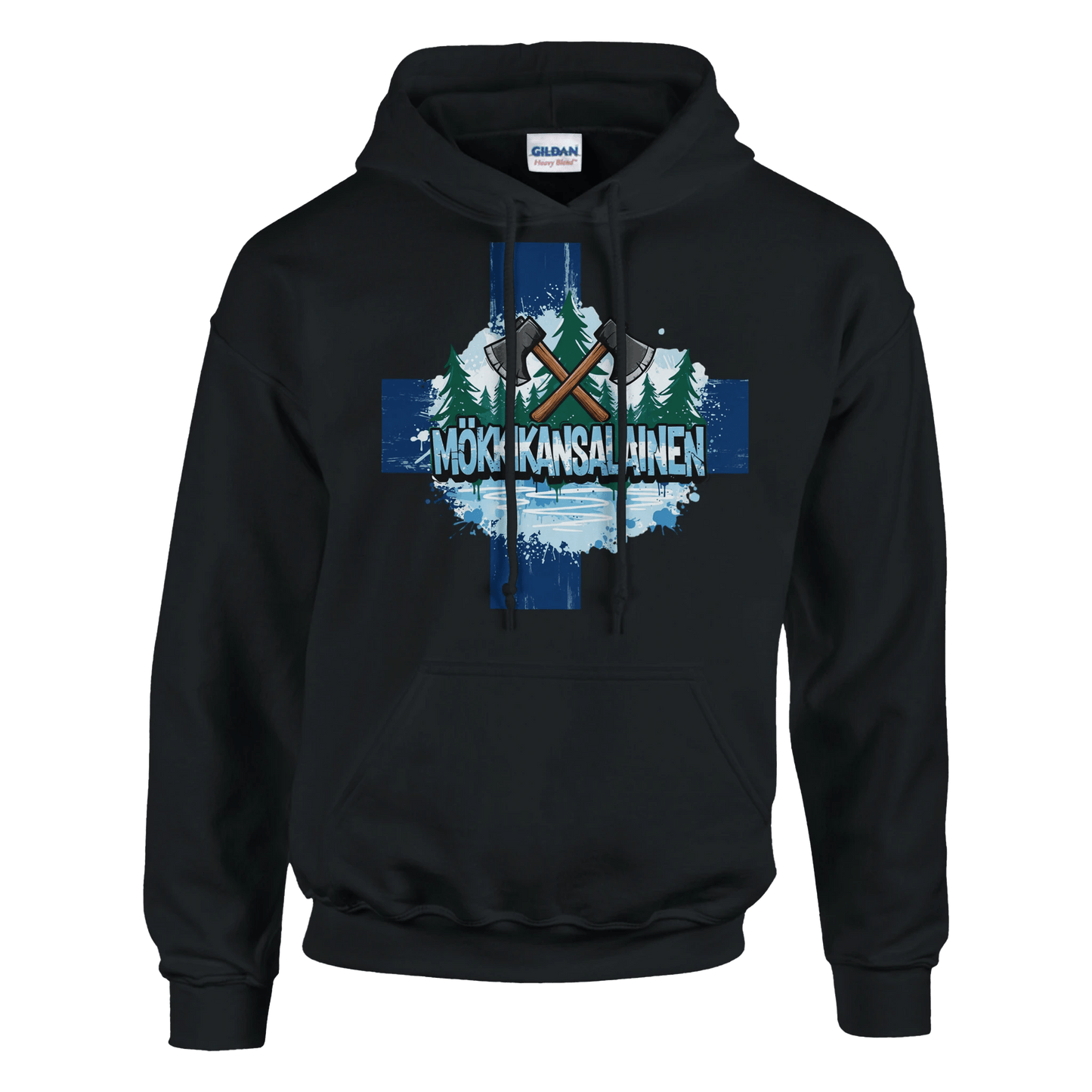 Mökkikansalainen Kirves - Huppari - Mun Paita