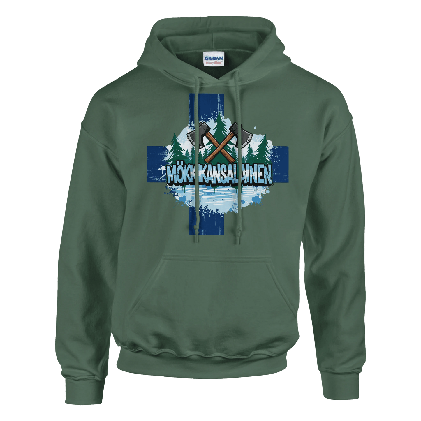 Mökkikansalainen Kirves - Huppari - Mun Paita