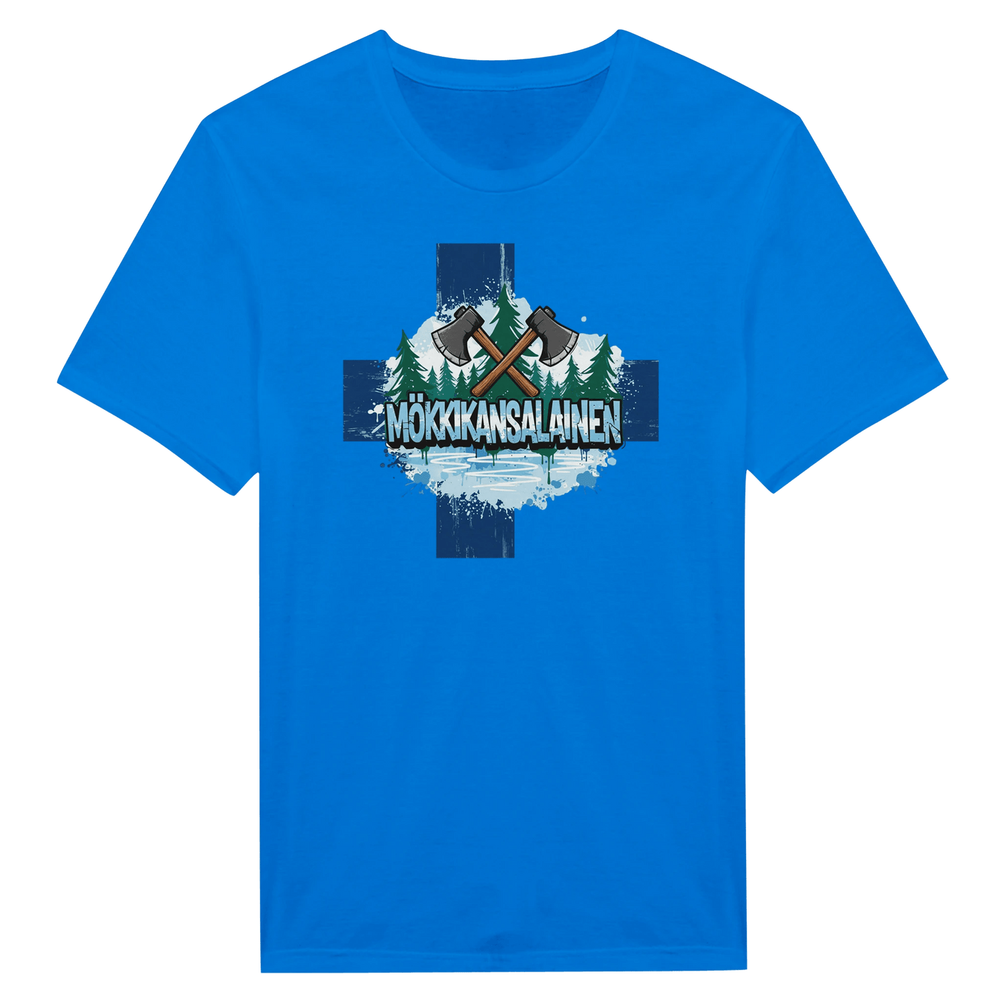 Mökkikansalainen Kirves - Miesten T - paita - Mun Paita