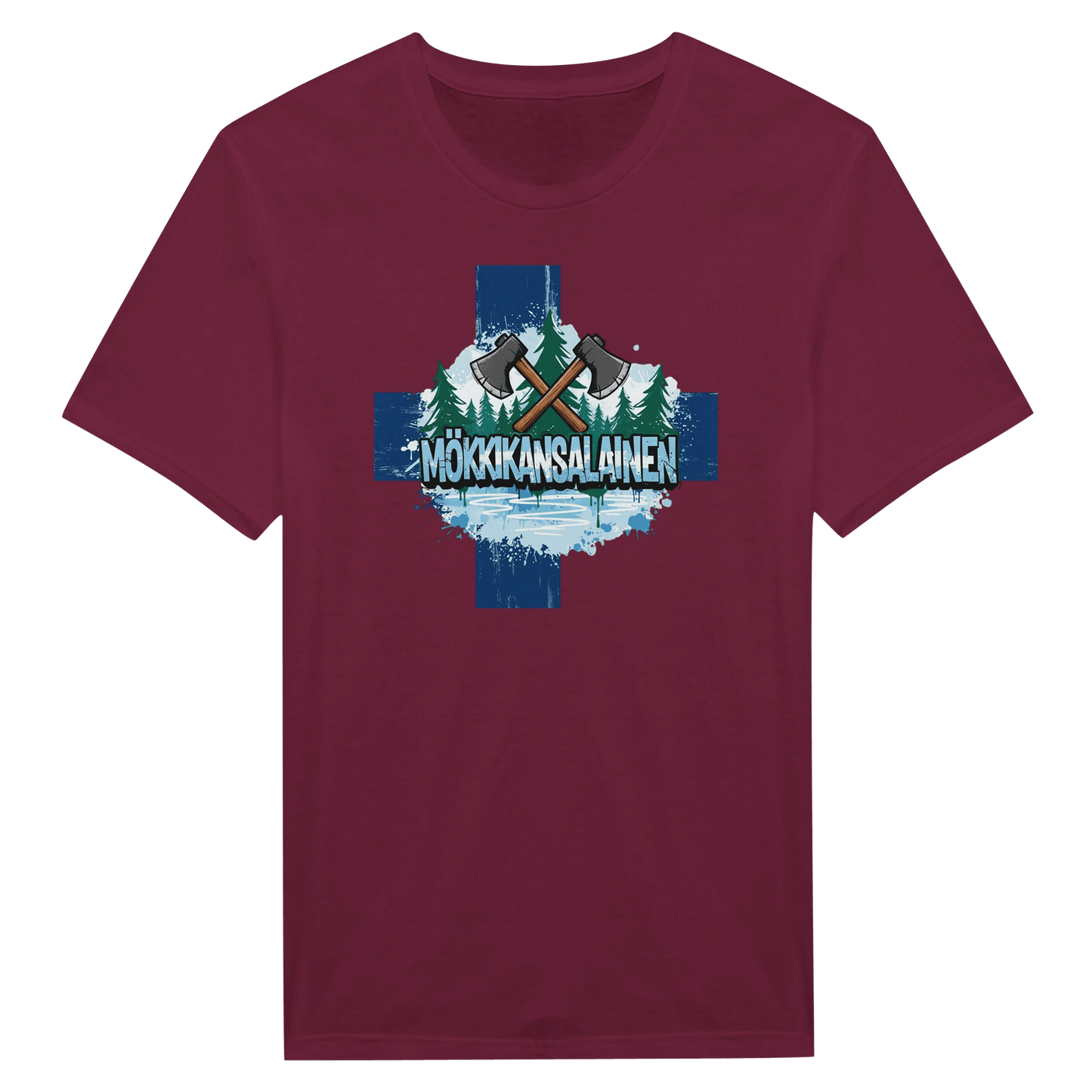 Mökkikansalainen Kirves - Miesten T - paita - Mun Paita