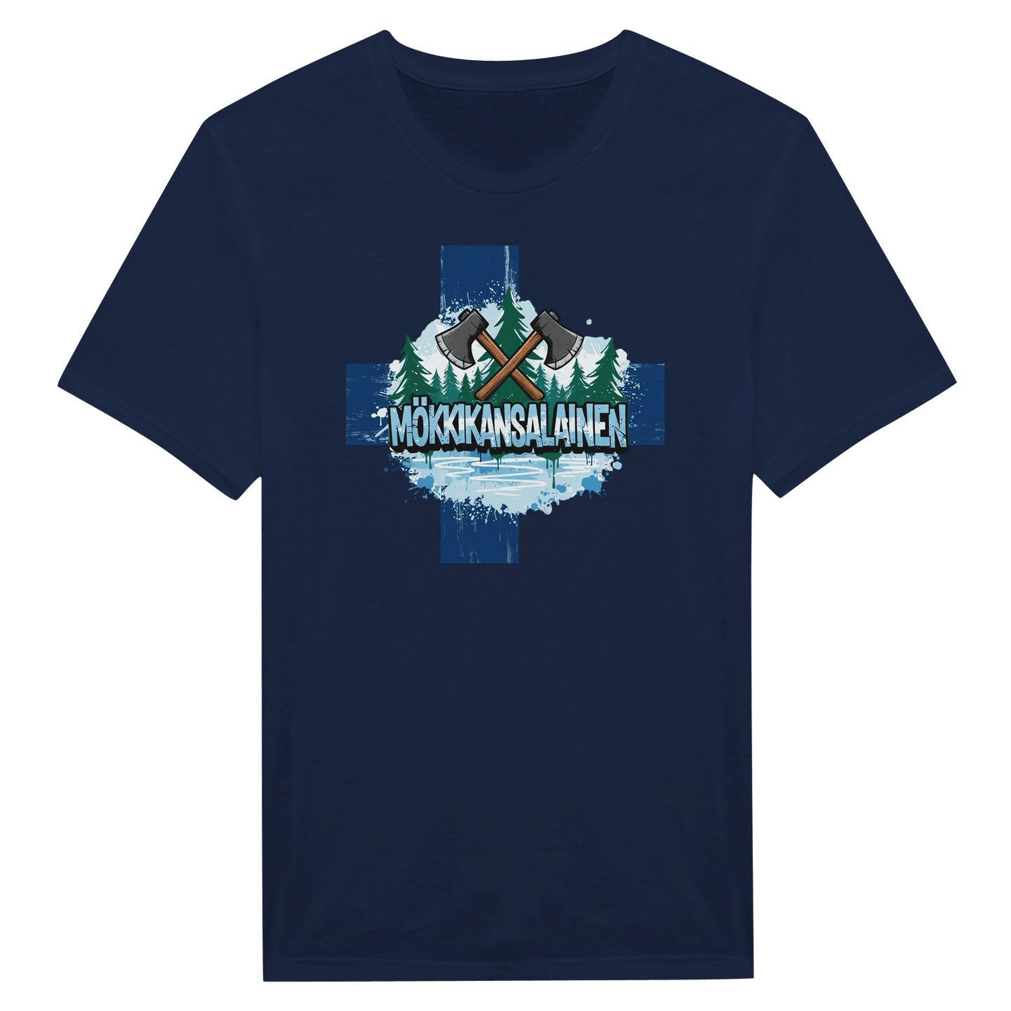 Mökkikansalainen Kirves - Miesten T - paita - Mun Paita