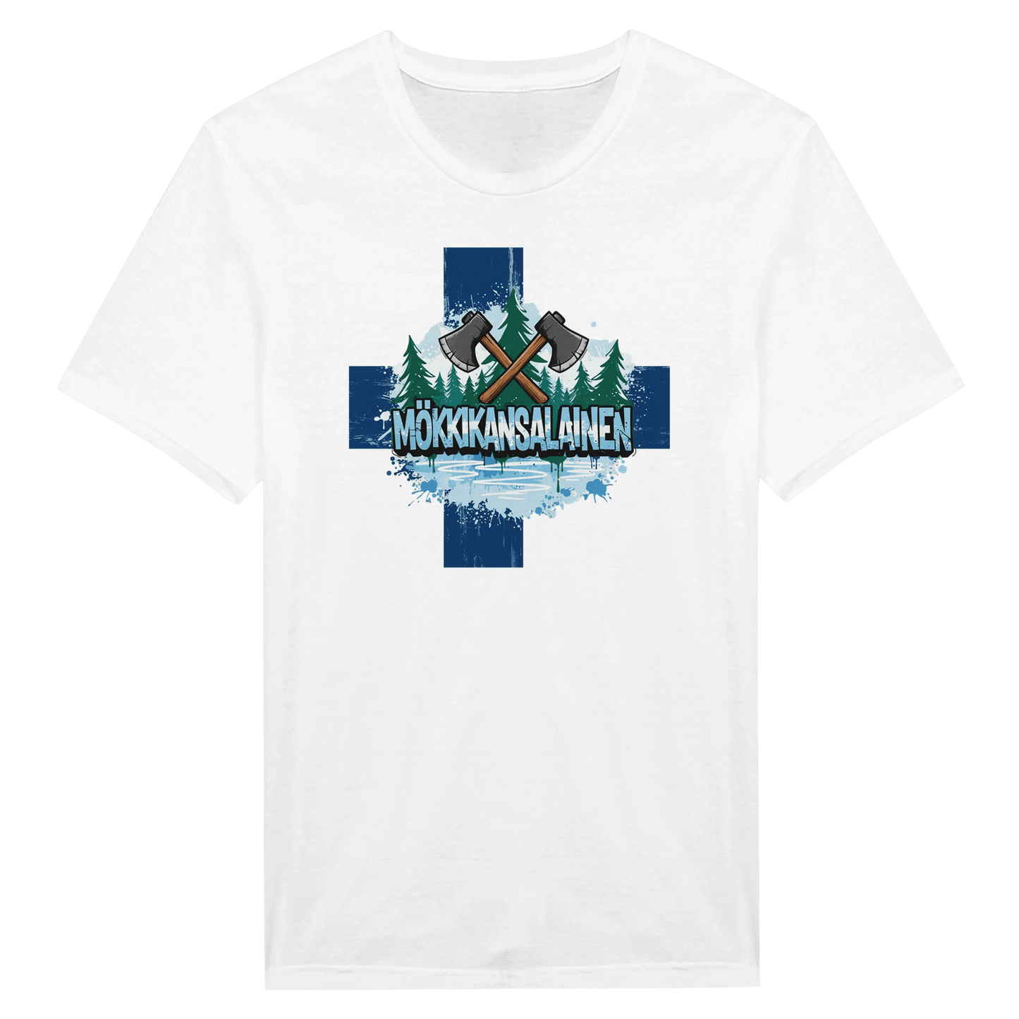 Mökkikansalainen Kirves - Miesten T - paita - Mun Paita