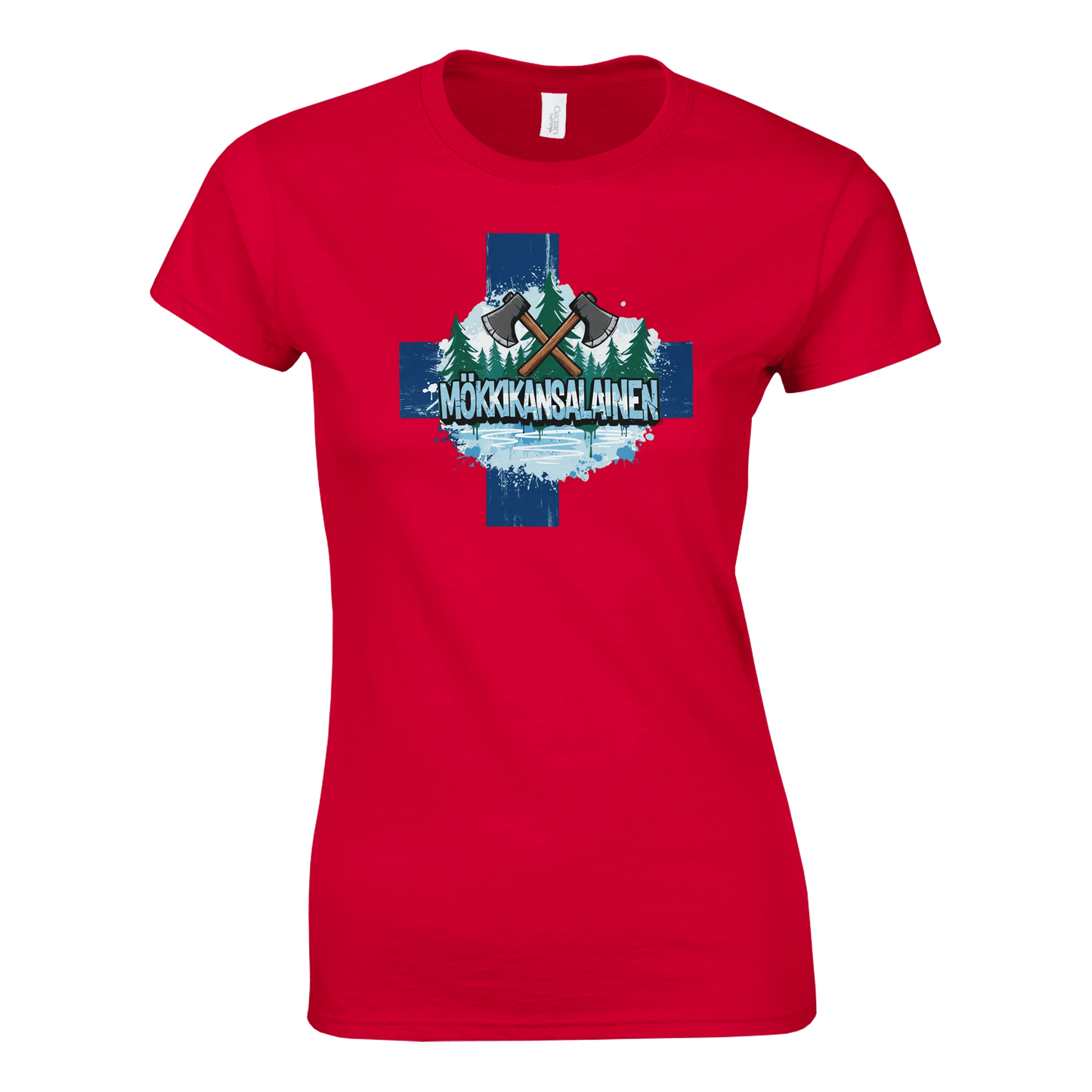 Mökkikansalainen Kirves - Naisten T - paita - Mun Paita