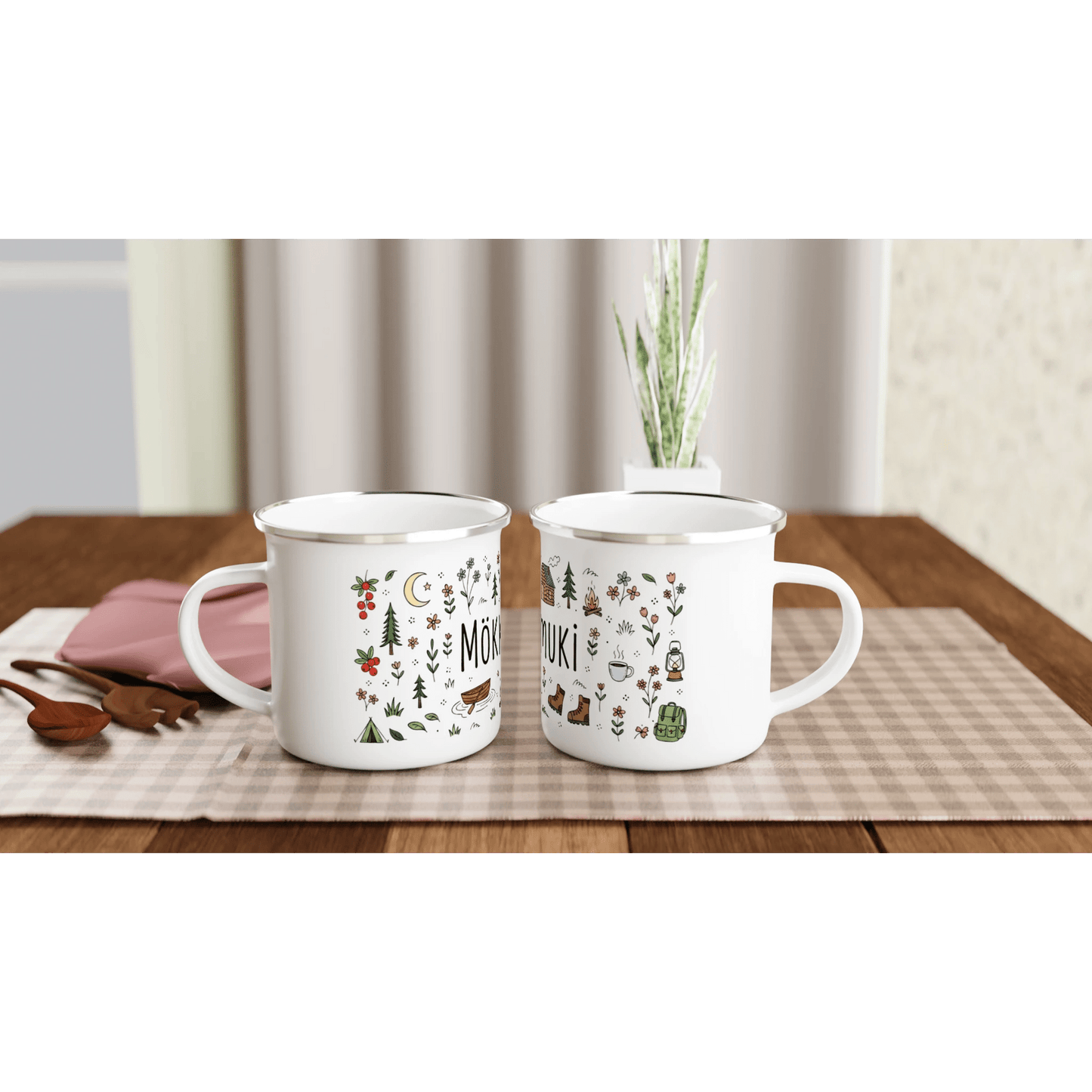 Mökkimuki - Emalimuki 3,5dl - Mun Paita