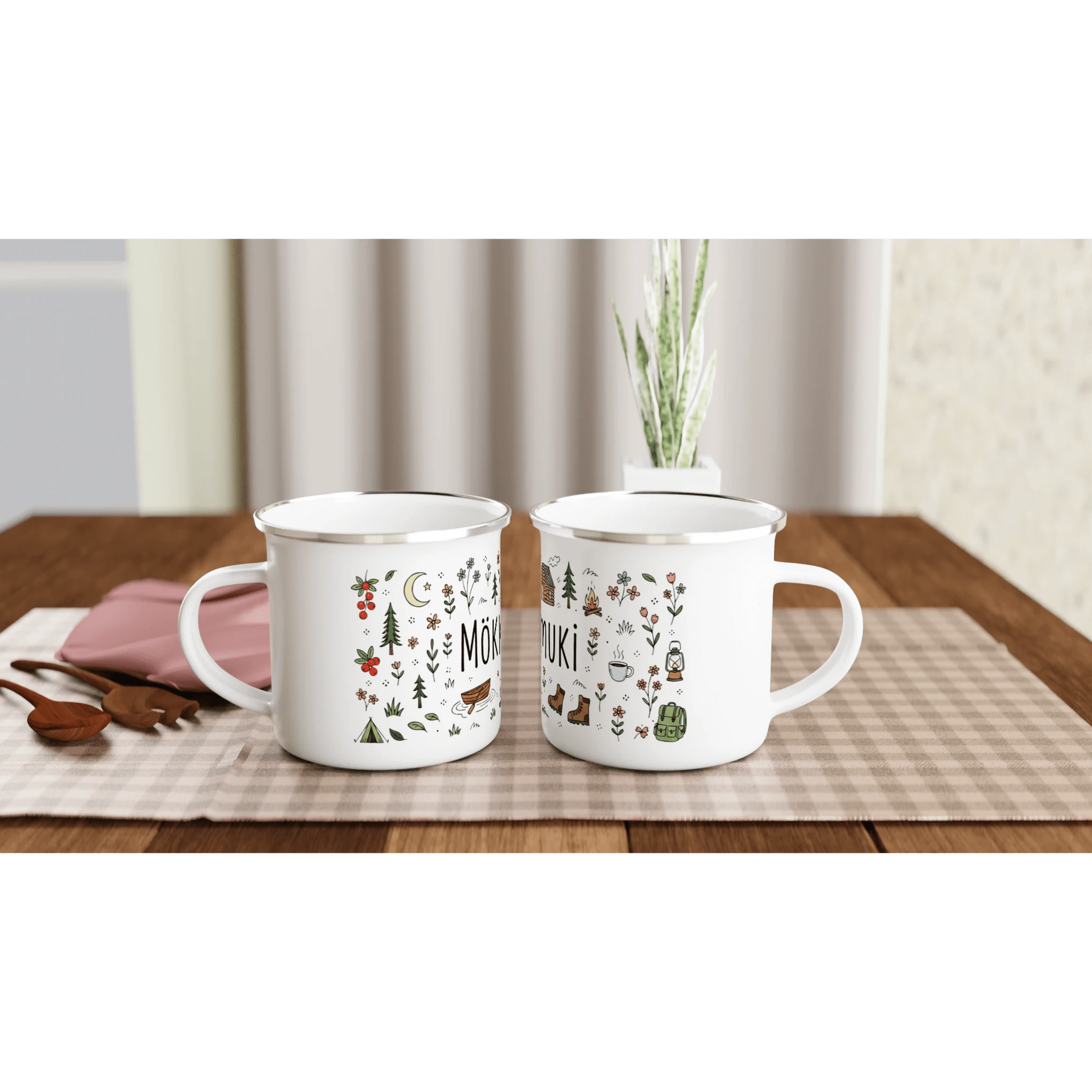 Mökkimuki - Emalimuki 3,5dl - Mun Paita