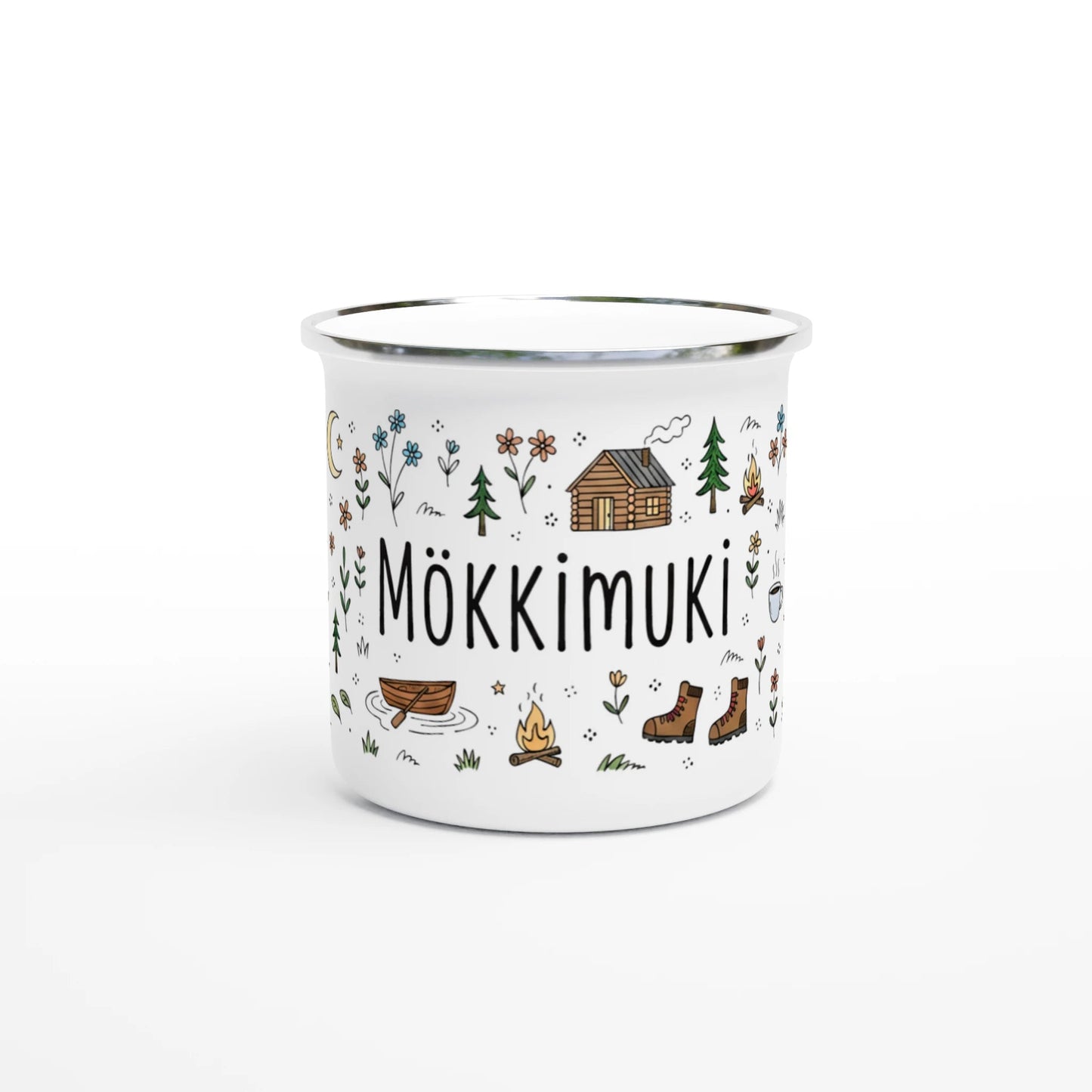 Mökkimuki - Emalimuki 3,5dl - Mun Paita