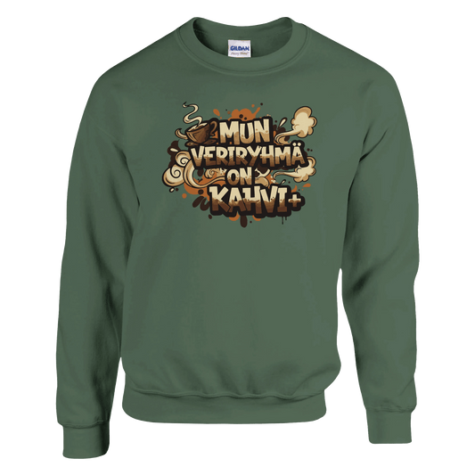 Mun Veriryhmä On Kahvi - Collegepaita - Mun Paita